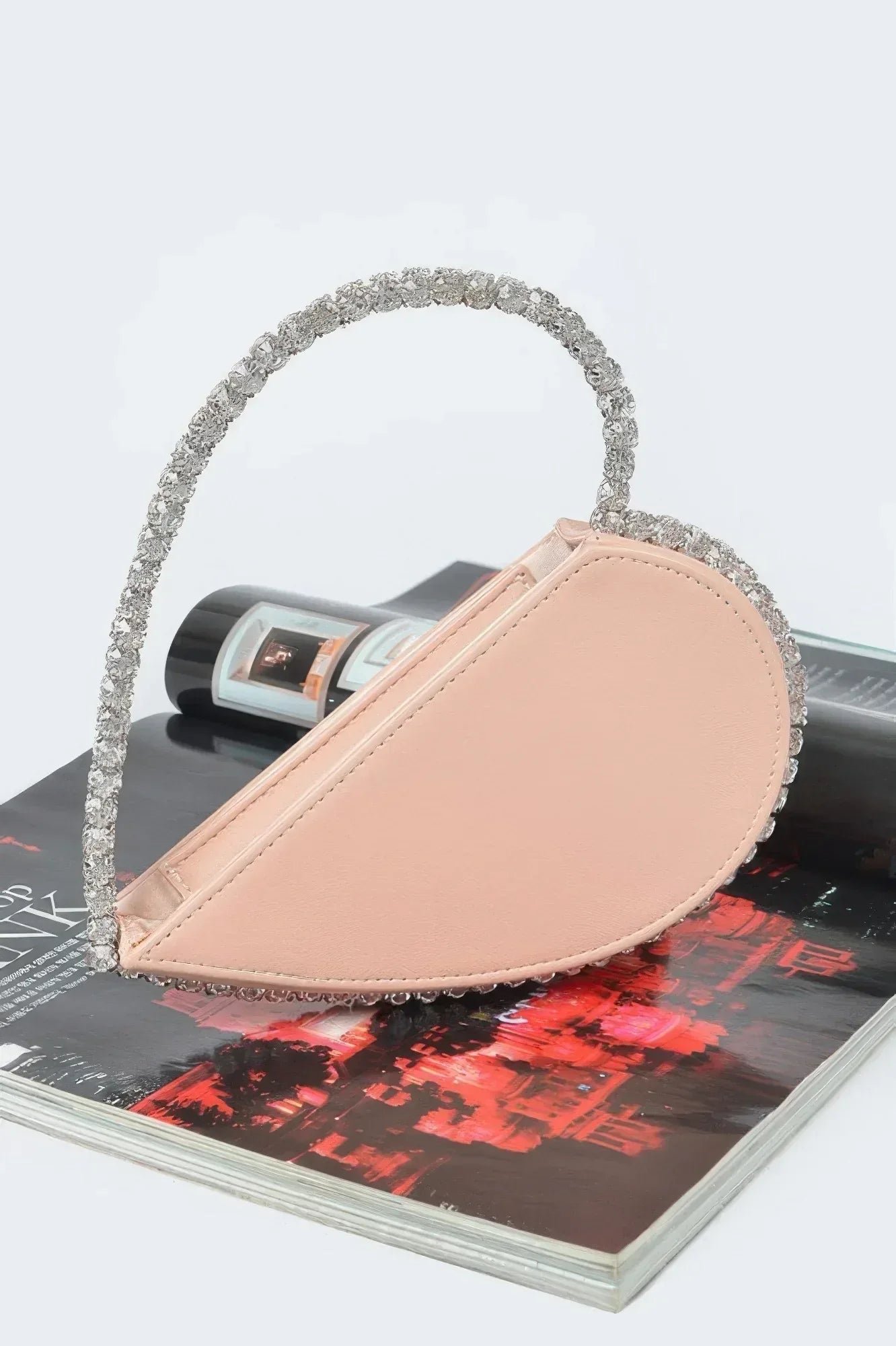 Heart Shape Stone Handle Clutch | Mixtshop LLC