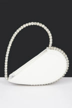 Heart Shape Stone Handle Clutch | Mixtshop LLC