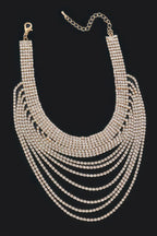 Layered Rhinestone Elegant Necklace | Mixtshop LLC