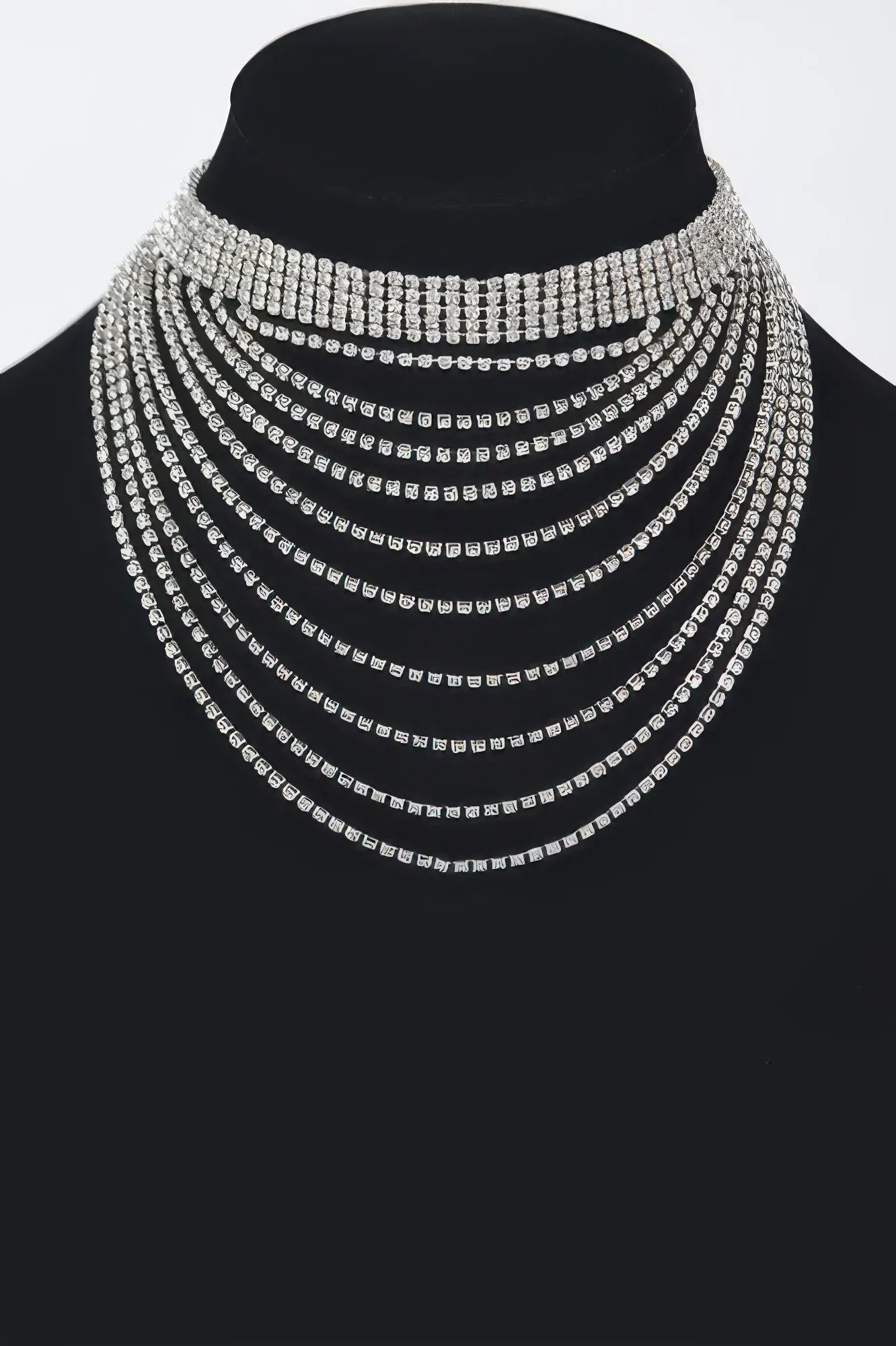 Layered Rhinestone Elegant Necklace | Mixtshop LLC