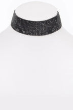 Round Rhinestone Choker Necklace | Mixtshop LLC