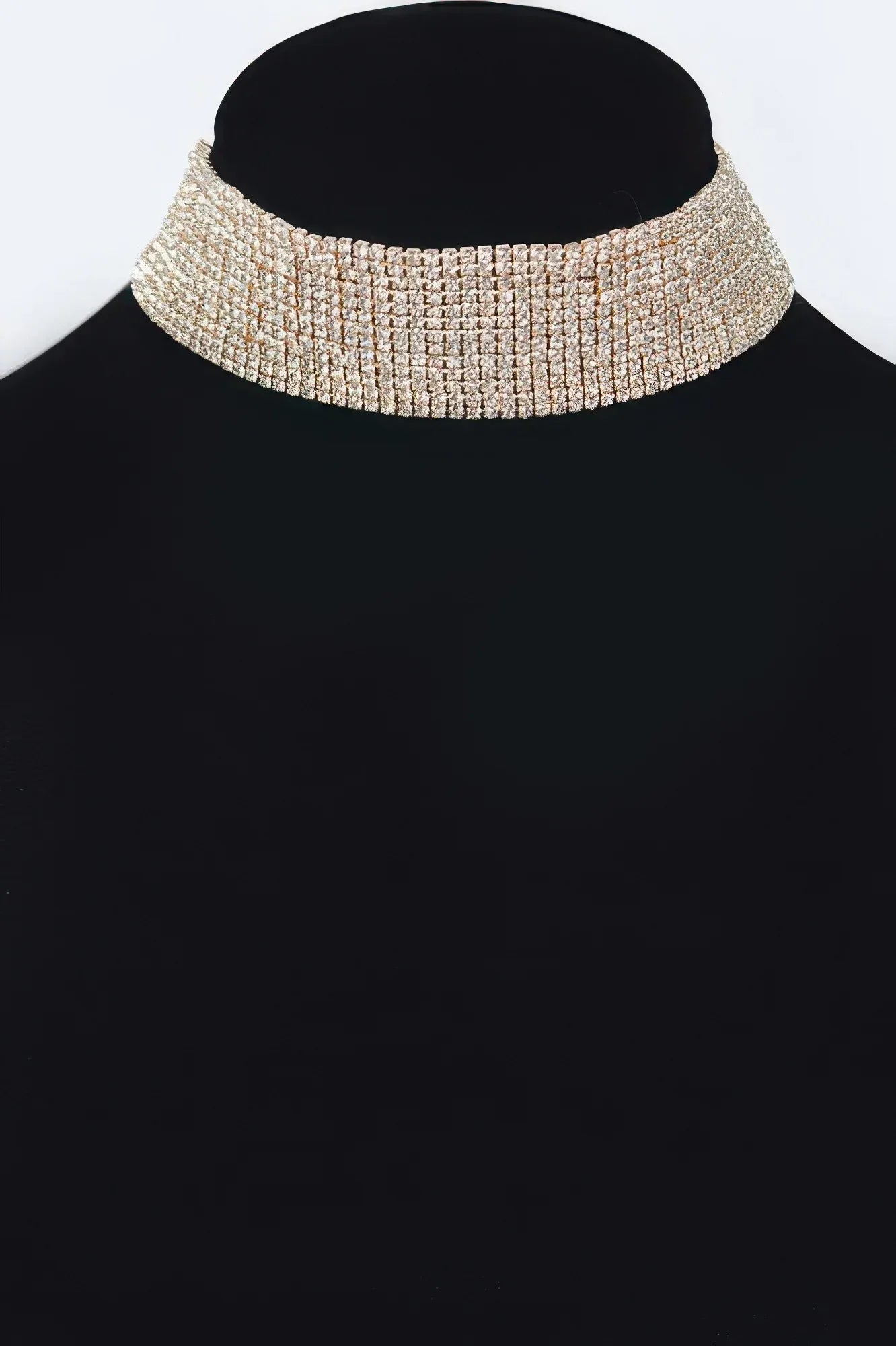 Round Rhinestone Choker Necklace | Mixtshop LLC