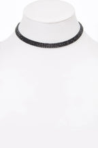 Circle Rhinestone Party Choker Necklace | Mixtshop LLC