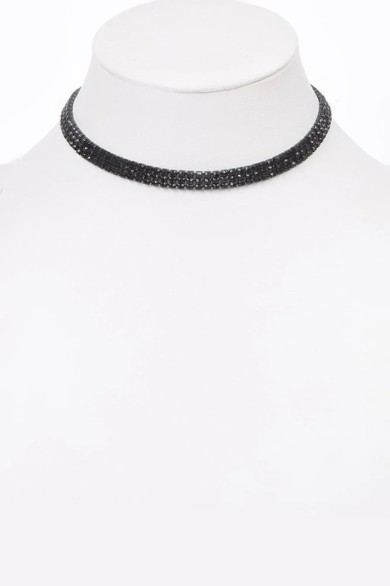 Circle Rhinestone Party Choker Necklace | Mixtshop LLC