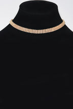 Circle Rhinestone Party Choker Necklace | Mixtshop LLC
