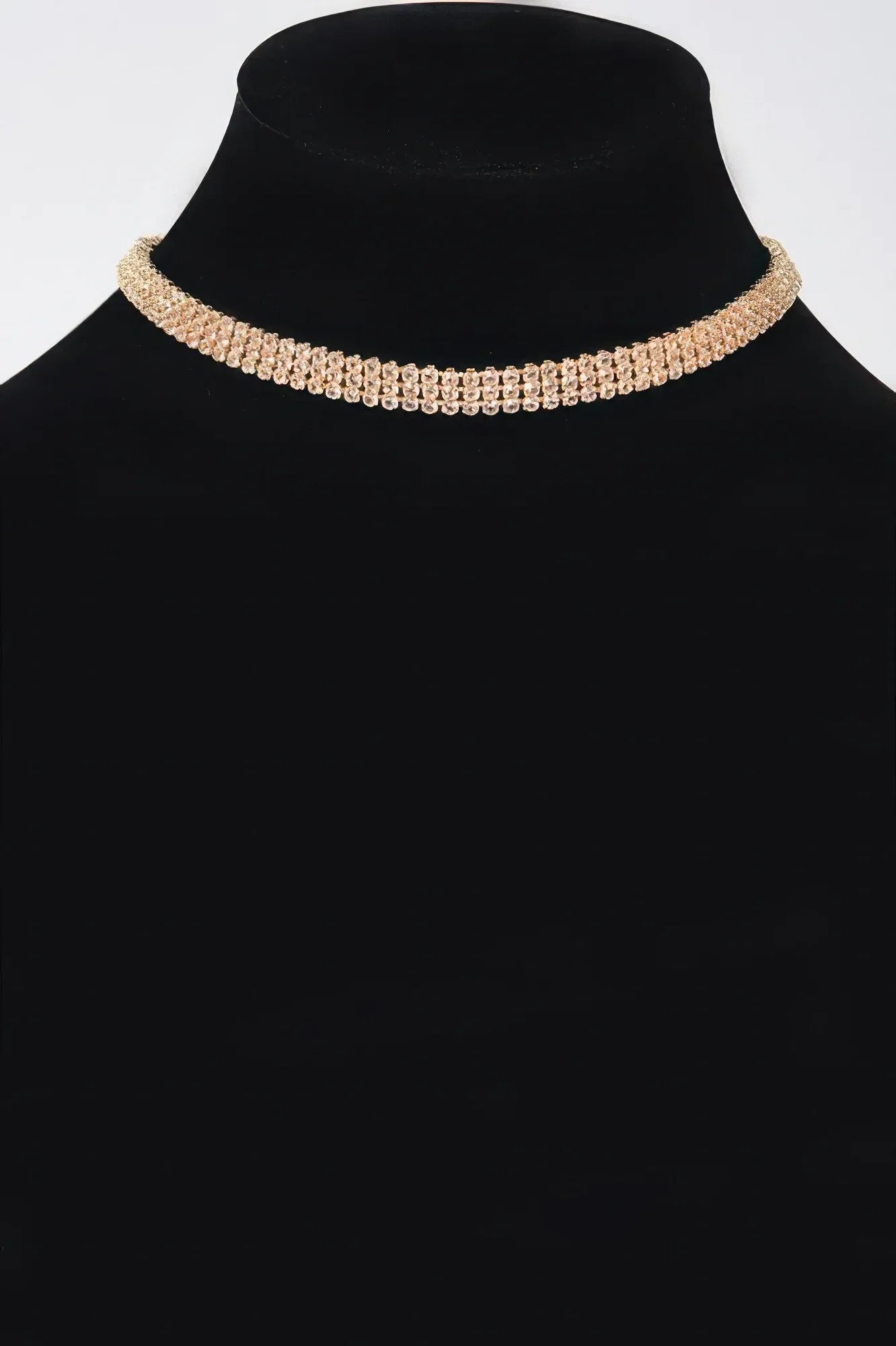 Circle Rhinestone Party Choker Necklace | Mixtshop LLC