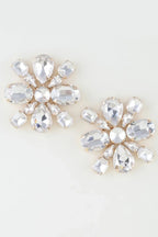 Bejeweled Flower Stud Earrings | Mixtshop LLC