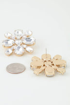 Bejeweled Flower Stud Earrings | Mixtshop LLC