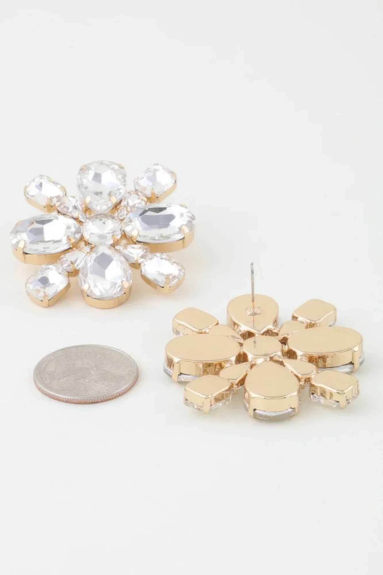 Bejeweled Flower Stud Earrings | Mixtshop LLC