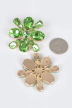 Bejeweled Flower Stud Earrings | Mixtshop LLC