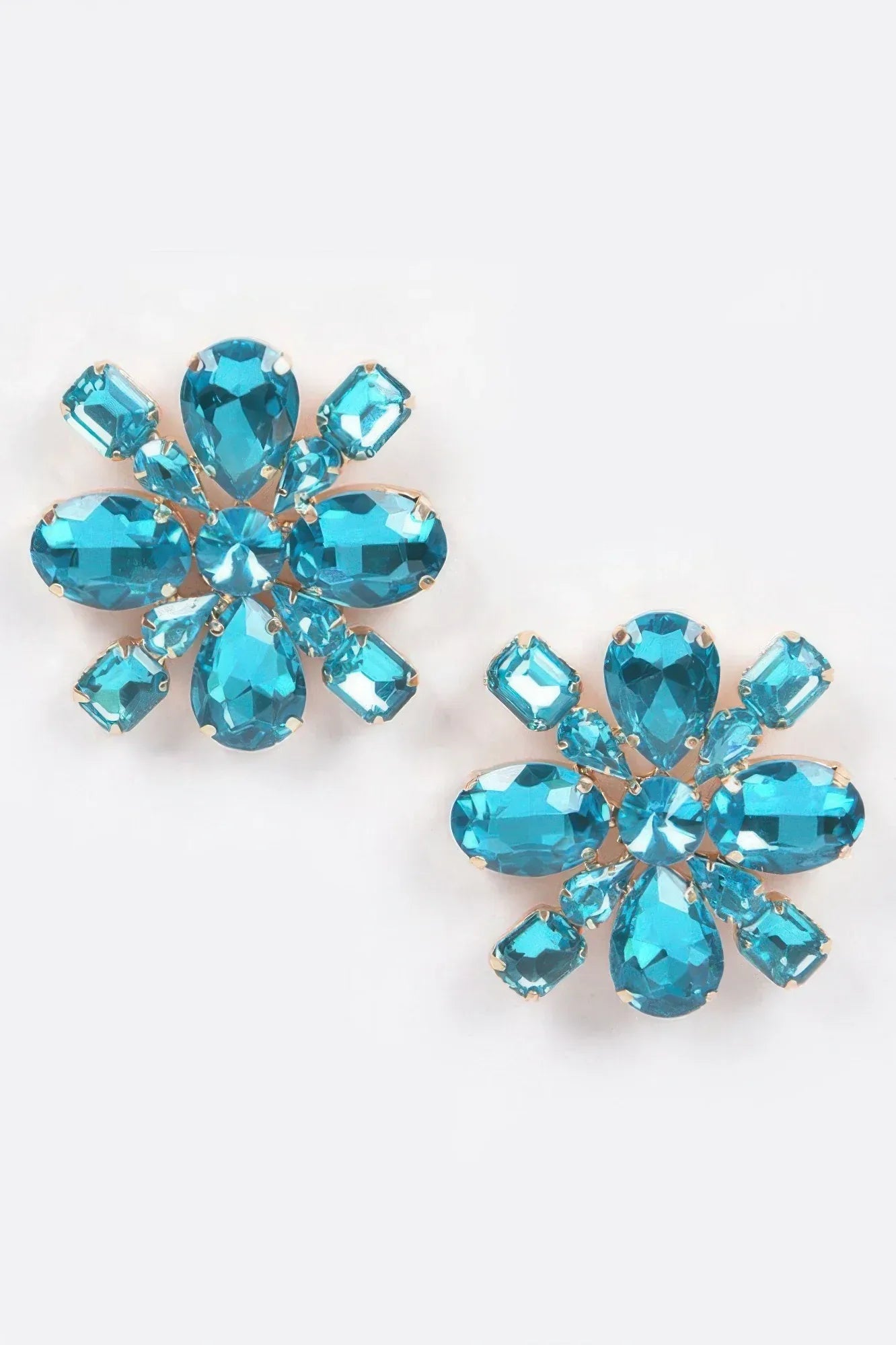 Bejeweled Flower Stud Earrings | Mixtshop LLC