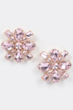 Bejeweled Flower Stud Earrings | Mixtshop LLC