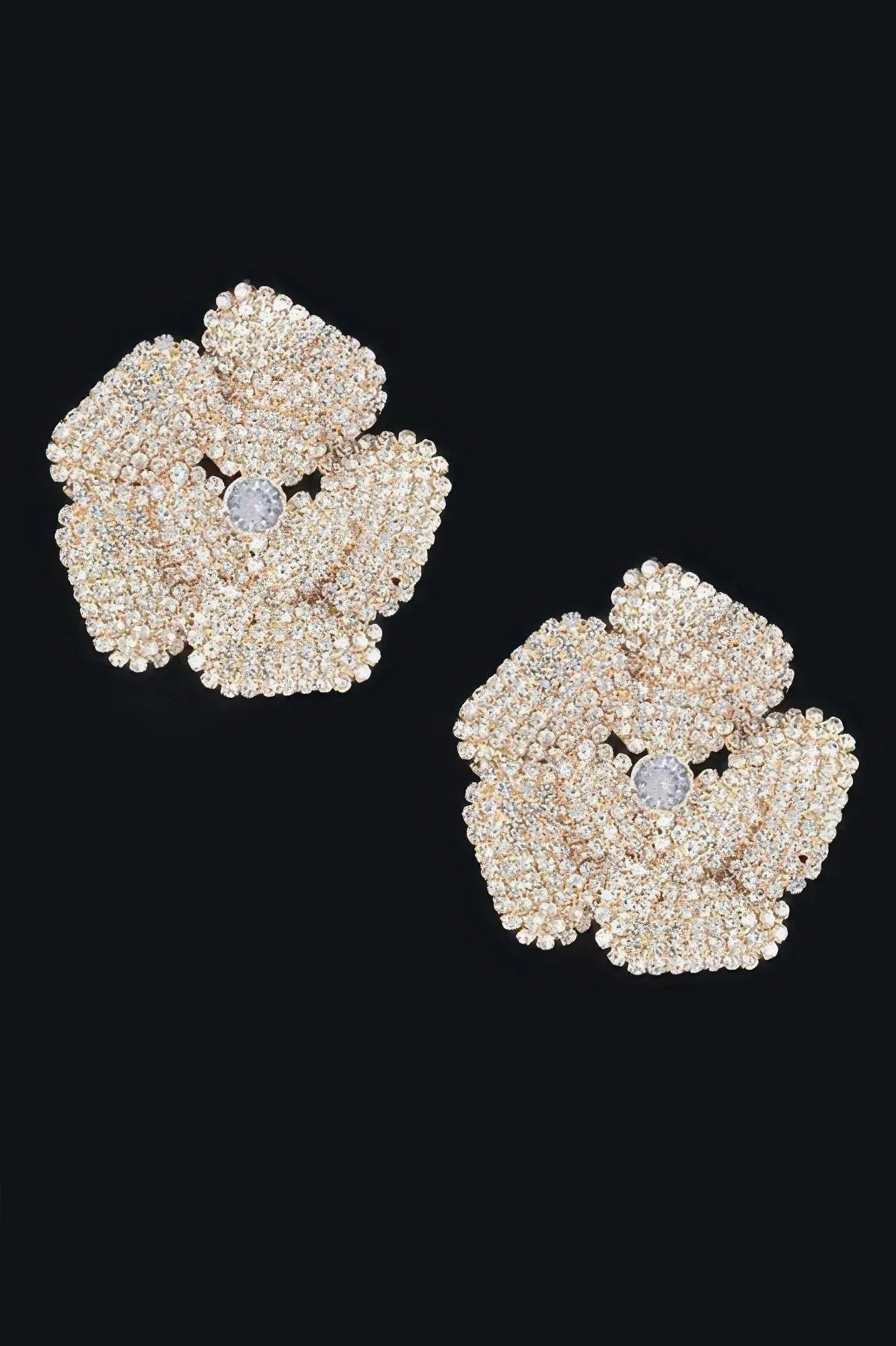 Rhinestone Flower Stud Earring | Mixtshop LLC Main image