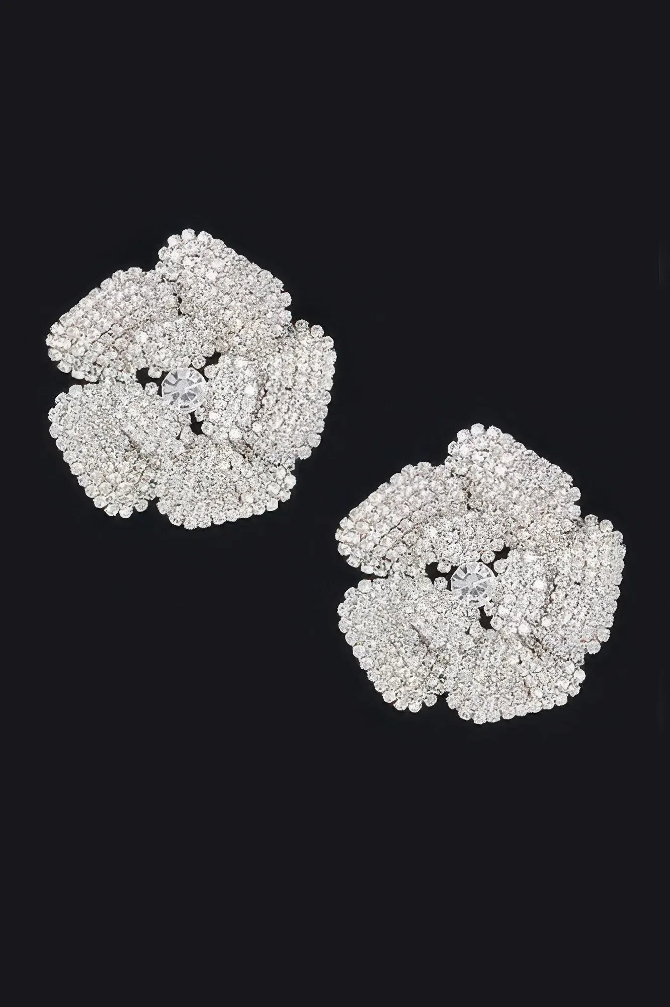Rhinestone Flower Stud Earring | Mixtshop LLC