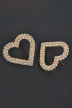 Heart Rhinestone Button Earring | Mixtshop LLC