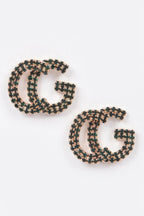 Cg Rhinestone Button Earring | Mixtshop LLC