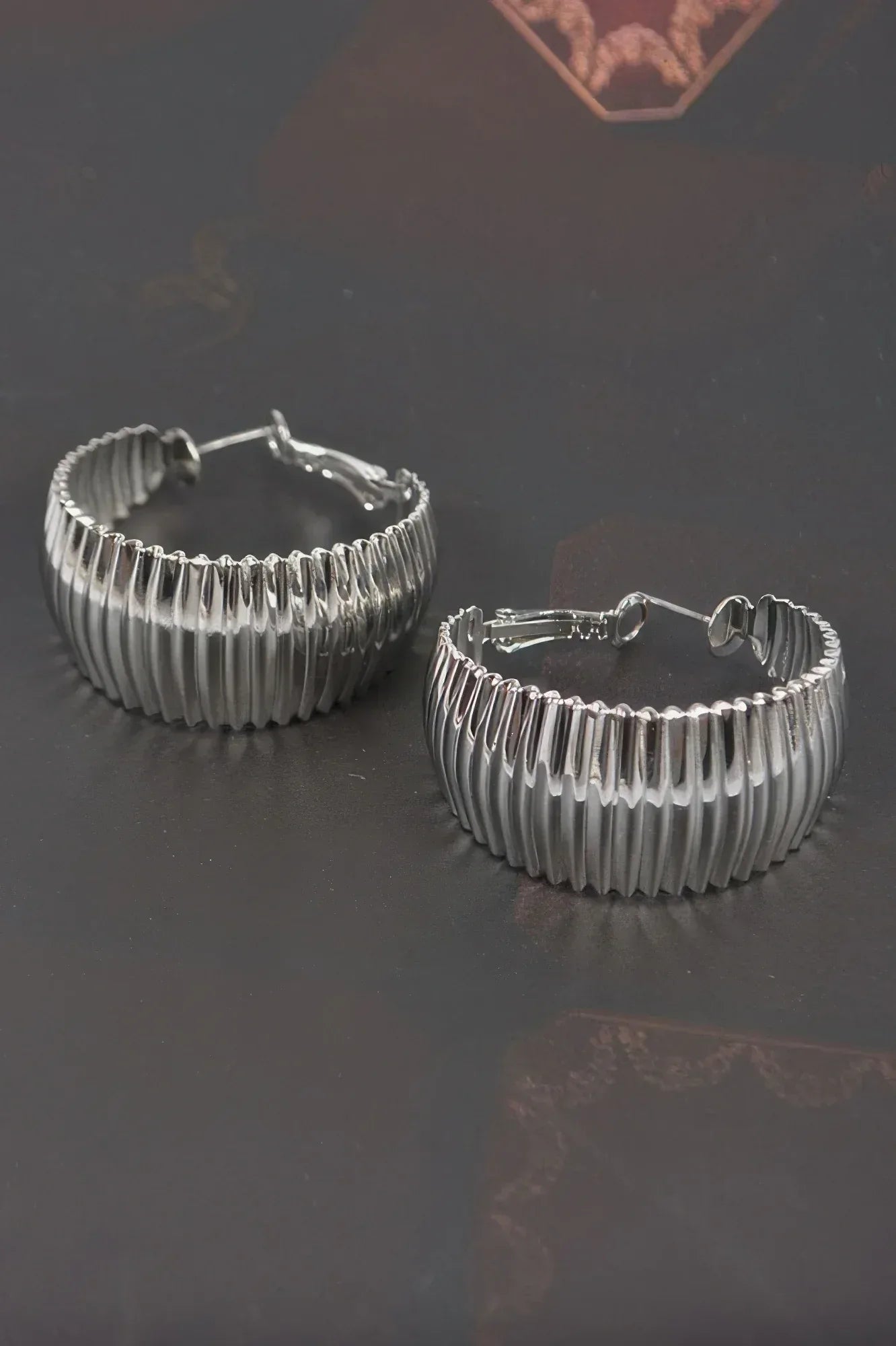 Wide Metal Hoop Earrings | Mixtshop LLC