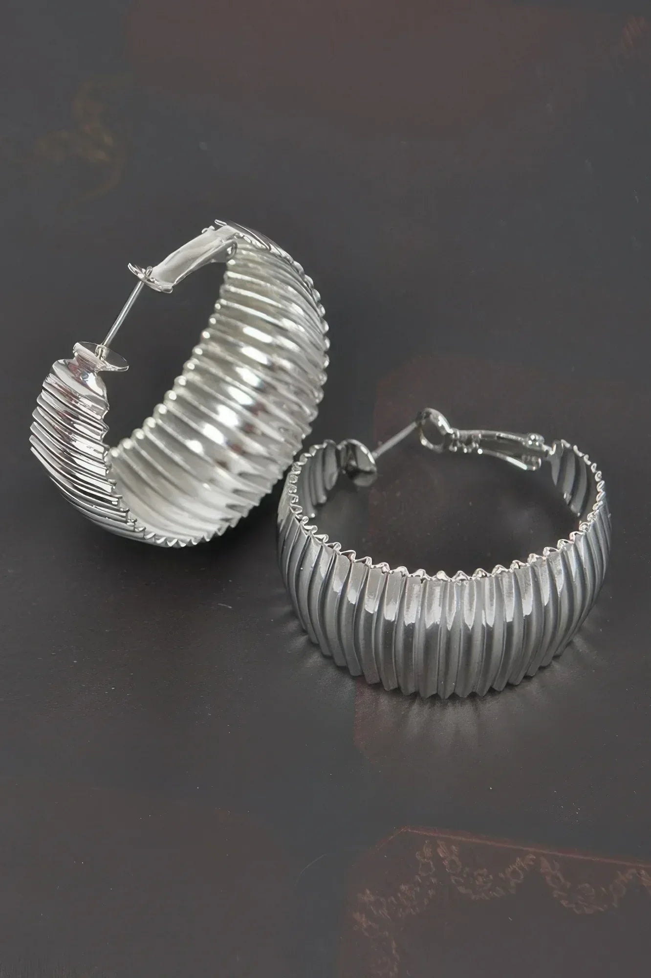 Wide Metal Hoop Earrings | Mixtshop LLC