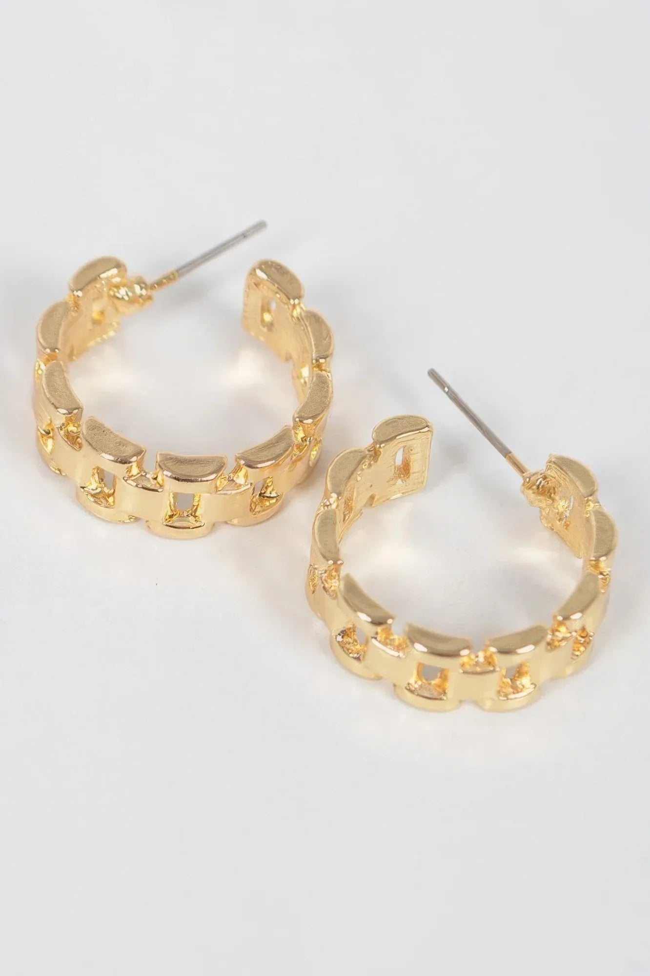 Chain Hoop Earrings | Mixtshop LLC Main image