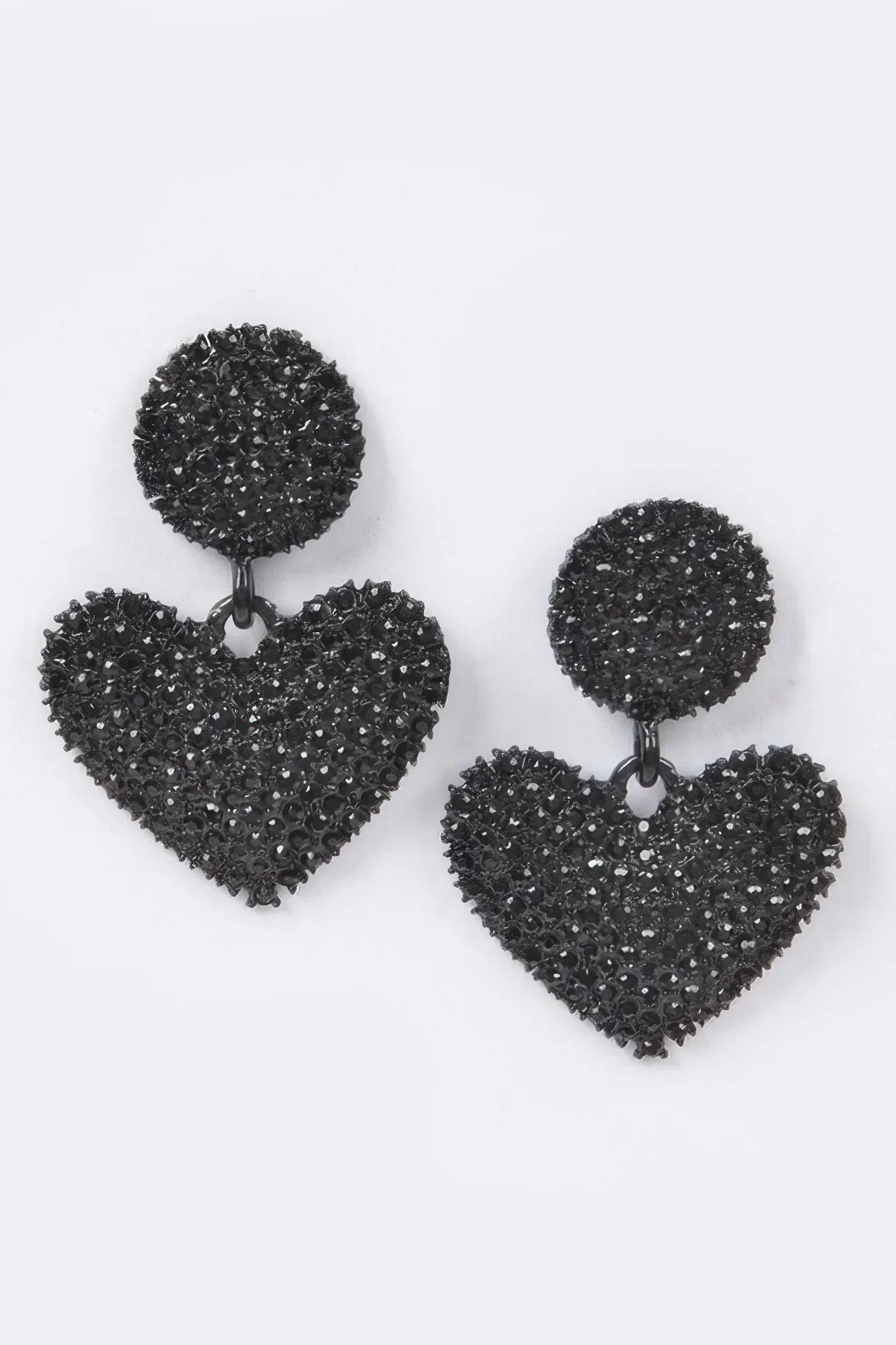 Heart Rhinestone Earrings | Mixtshop LLC Main image