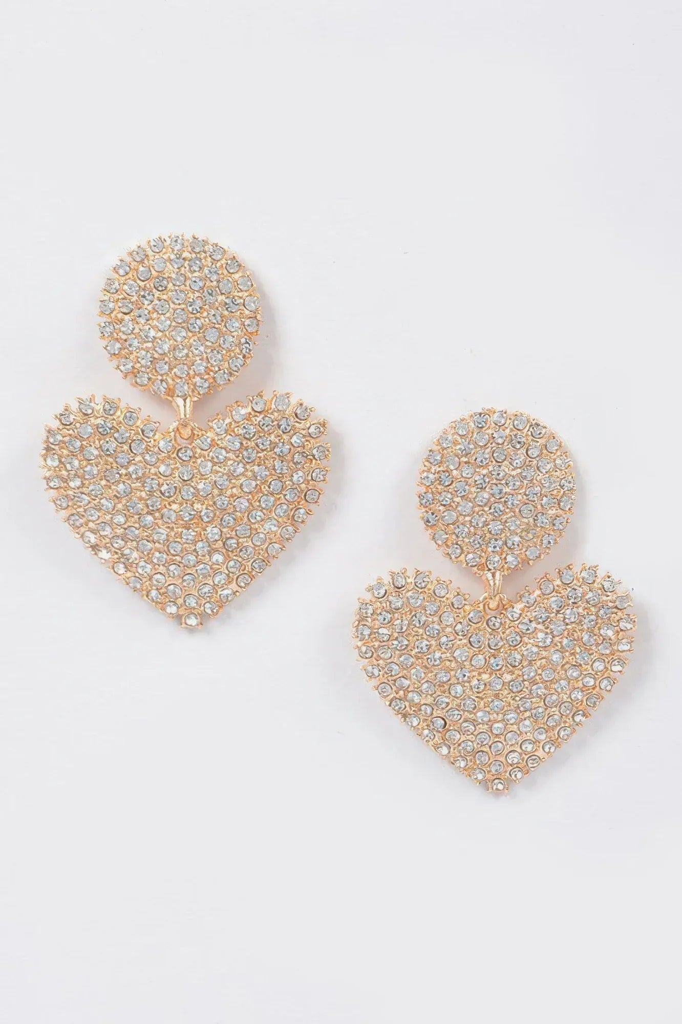 Heart Rhinestone Earrings | Mixtshop LLC