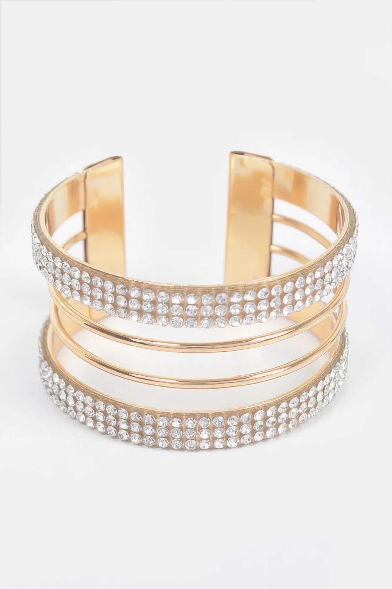Rhinestone Metal Cuff | Mixtshop LLC Main image