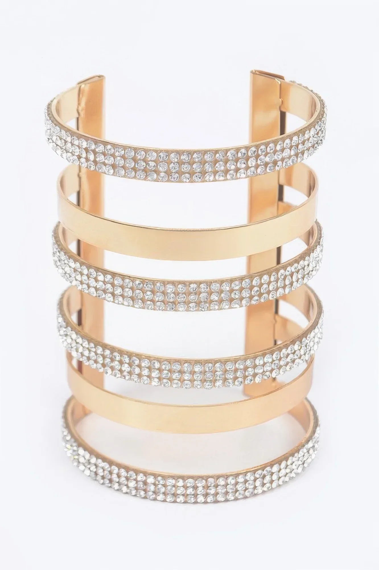 Rhinestone Metal Cuff | Mixtshop LLC Main image