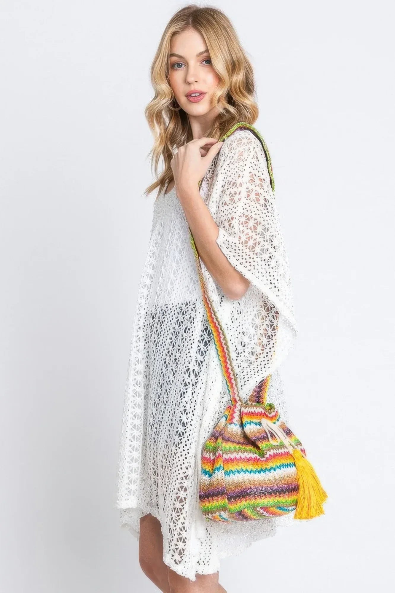 Multi Color Chevron Bucket Bag | Mixtshop LLC