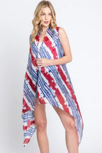 Diagonal Stripes & Stars American Flag Design Vest | Mixtshop LLC