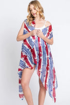 Diagonal Stripes & Stars American Flag Design Vest | Mixtshop LLC