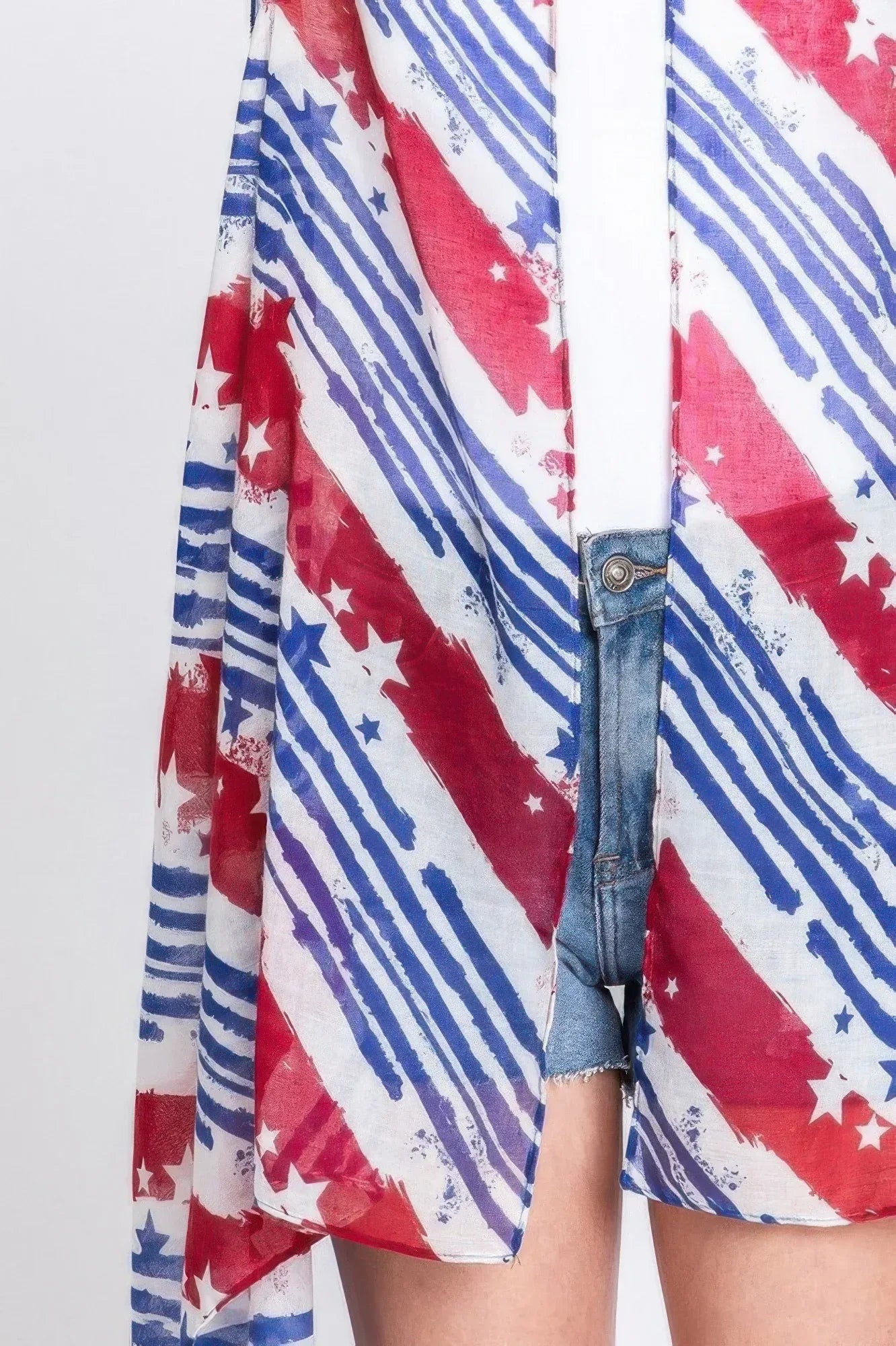 Diagonal Stripes & Stars American Flag Design Vest | Mixtshop LLC