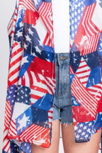 American Flag Multi Pattern Vest | Mixtshop LLC