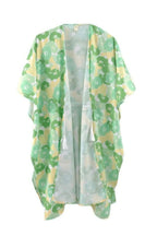 Flower Print Self-tie Drawstring Open Front Cover | Mixtshop LLC