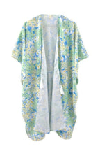 Flower Print Self-tie Drawstring Open Front Cover | Mixtshop LLC