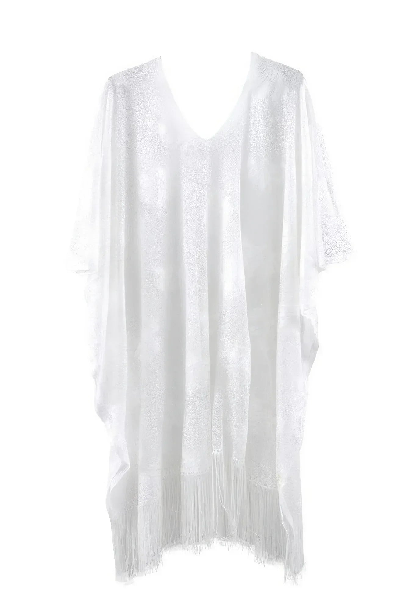 Floral Lace Poncho With Tassel | Mixtshop LLC