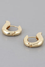 Shiny Harp Hoop Earrings | Mixtshop LLC