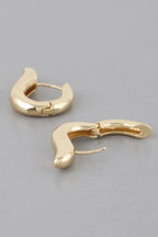 Shiny Harp Hoop Earrings | Mixtshop LLC