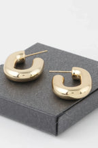 Shiny Link Chain Hoop Earrings | Mixtshop LLC
