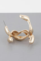 Liquid Wave Hoop Earrings | Mixtshop LLC