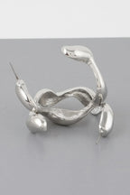 Liquid Wave Hoop Earrings | Mixtshop LLC