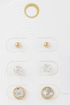 Multi Jewel Stud Earrings Set | Mixtshop LLC