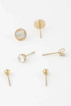 Multi Jewel Stud Earrings Set | Mixtshop LLC