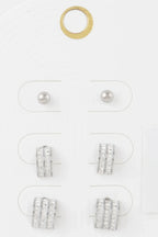 Multi Rhinestone Earrings Set | Mixtshop LLC