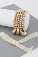 Beaded Triple Teardrop Bracelet | Mixtshop LLC