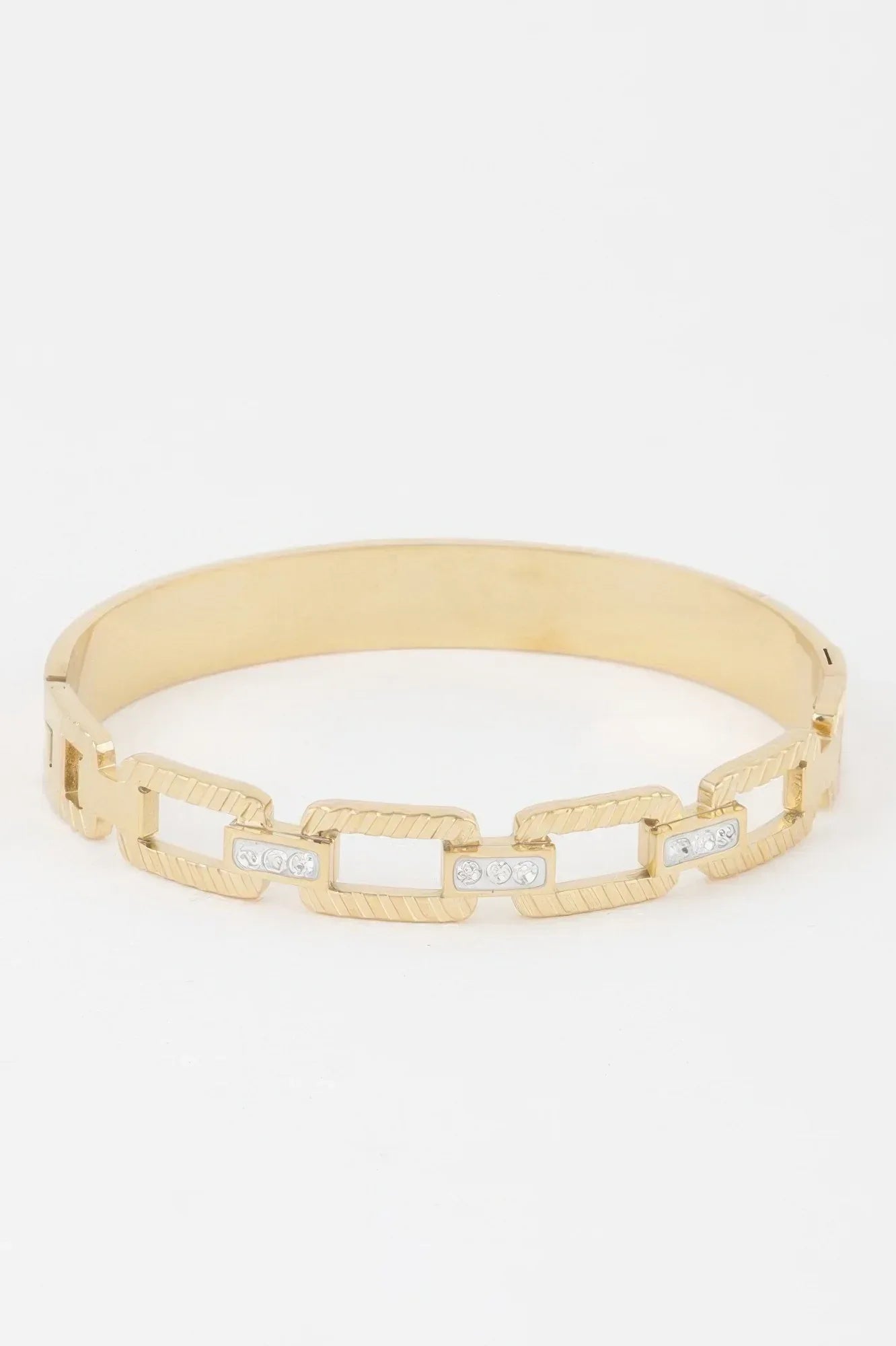 Ribbed Chain Clasp Bracelet | Mixtshop LLC Main image