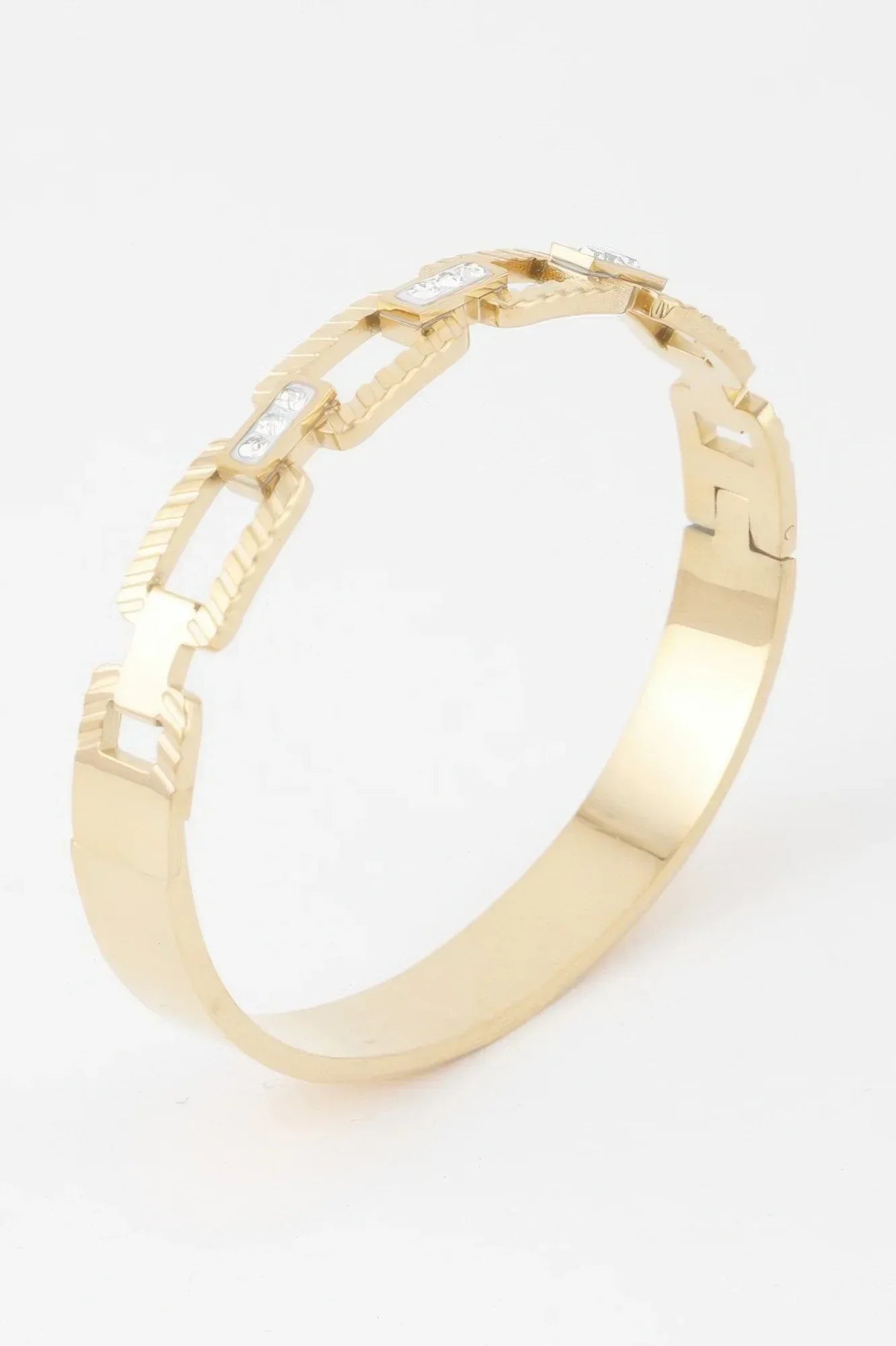 Ribbed Chain Clasp Bracelet | Mixtshop LLC