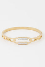 Jeweled Curb Chain Clasp Bracelet | Mixtshop LLC