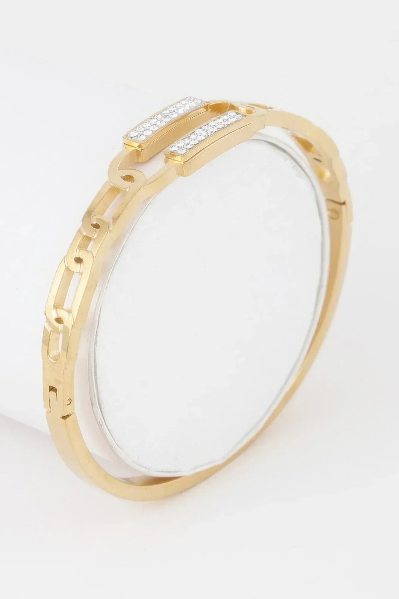 Jeweled Curb Chain Clasp Bracelet | Mixtshop LLC