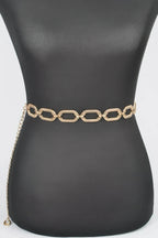 Oval Metal Plus Size Chain Belt | Mixtshop LLC