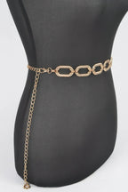 Oval Metal Plus Size Chain Belt | Mixtshop LLC